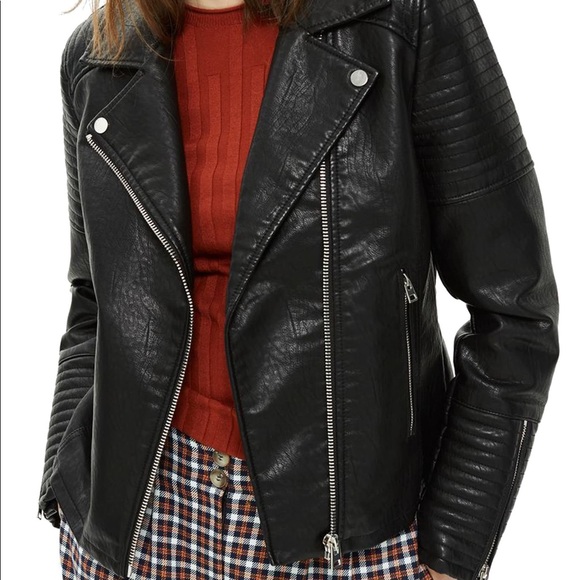 Topshop Rosa Moto Jacket - Picture 2 of 7